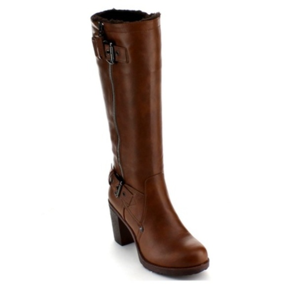 Bumper Shoes - BUMPER SAMMI02 Round Toe Chunky Heel boots